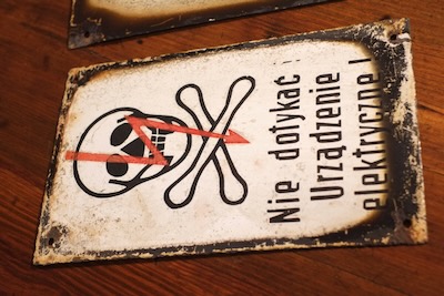 plaque elmaille ancienne de chemin de fer